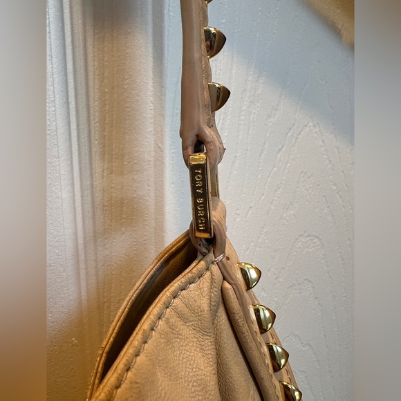 Tory Burch Gold Pyramid Studded Shoulder Bag - Picture 5 of 13